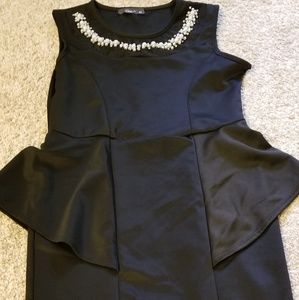Black Peplum dress